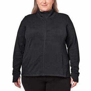 Mondetta‎ Ladies' Jacquard Full-Zip Jacket XXL Black New with Tags!